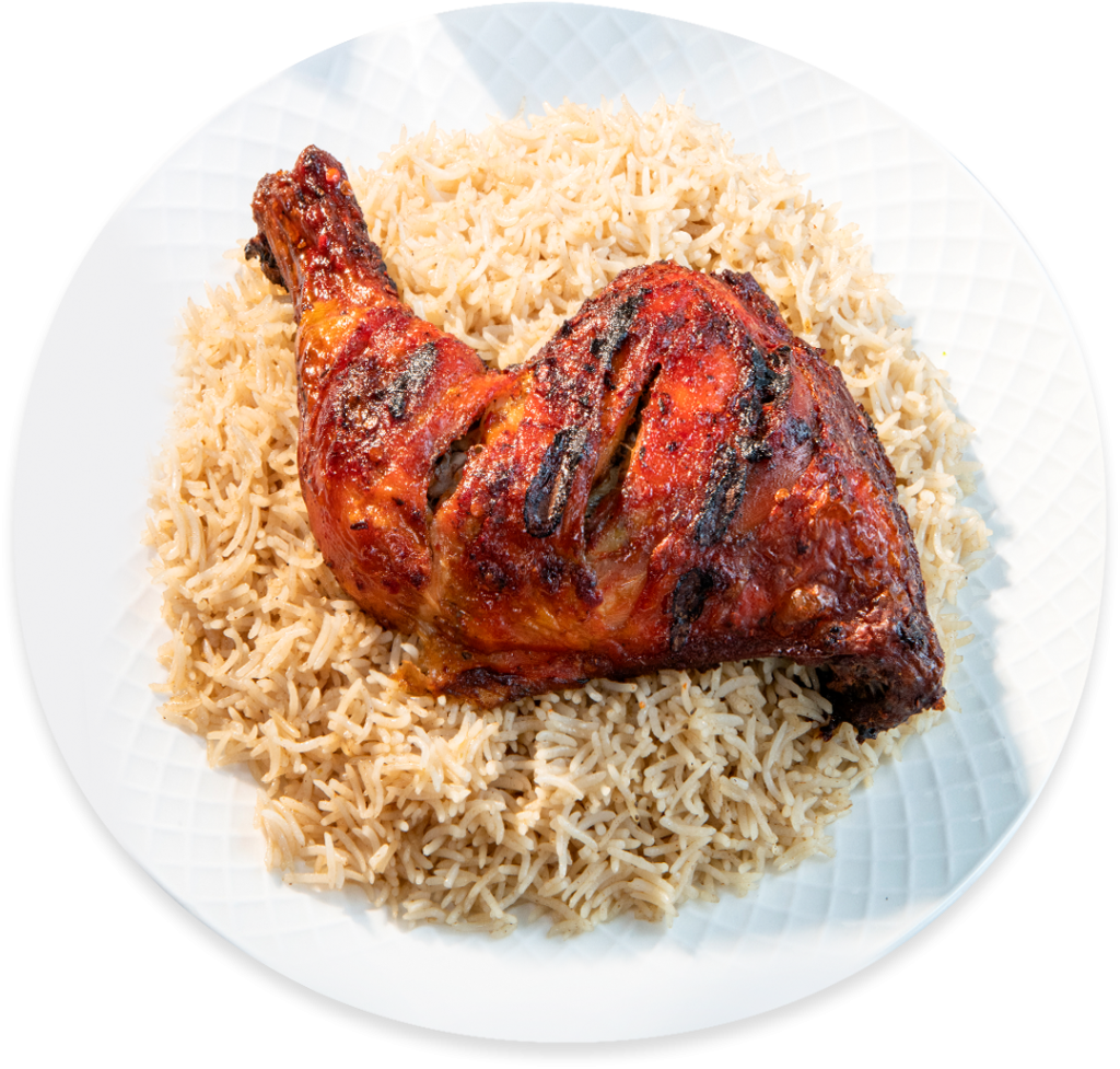 Tandoori Chicken Leg Plate
