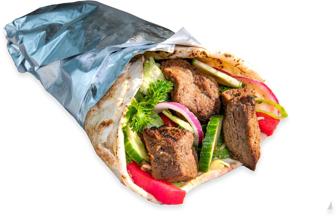 Beef Tikka Kabob Wrap